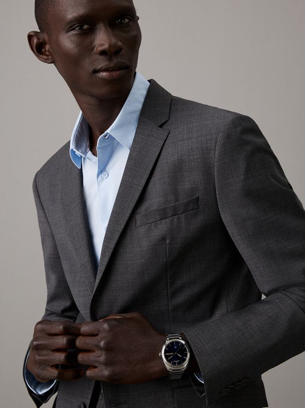 Multifunction Textured Bezel Watch