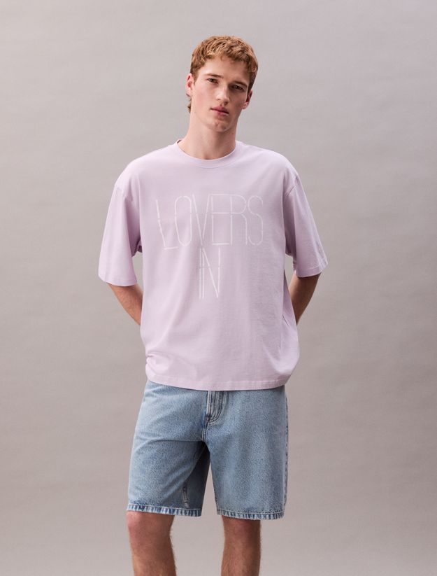 Marc Hundley Pride Lovers In Graphic Relaxed T-Shirt