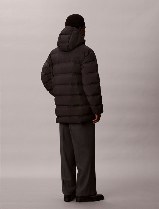 Channelled Down Puffer Coat