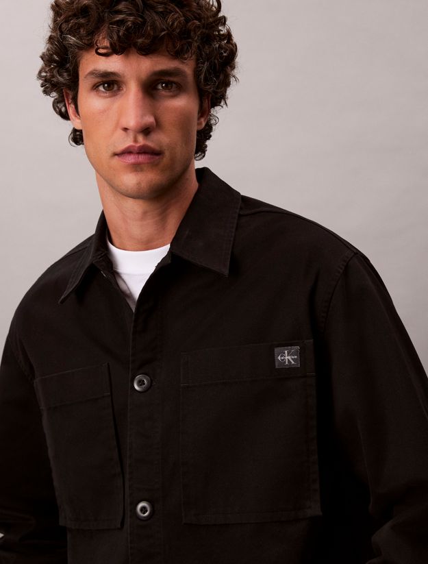 Relaxed Cotton Twill Overshirt