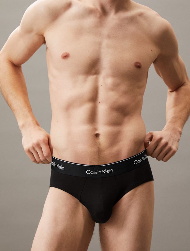 3 Pack Hip Briefs - Icon Cotton Stretch