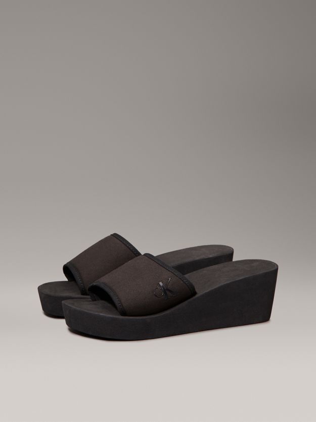 Canvas Platform Wedge Sliders