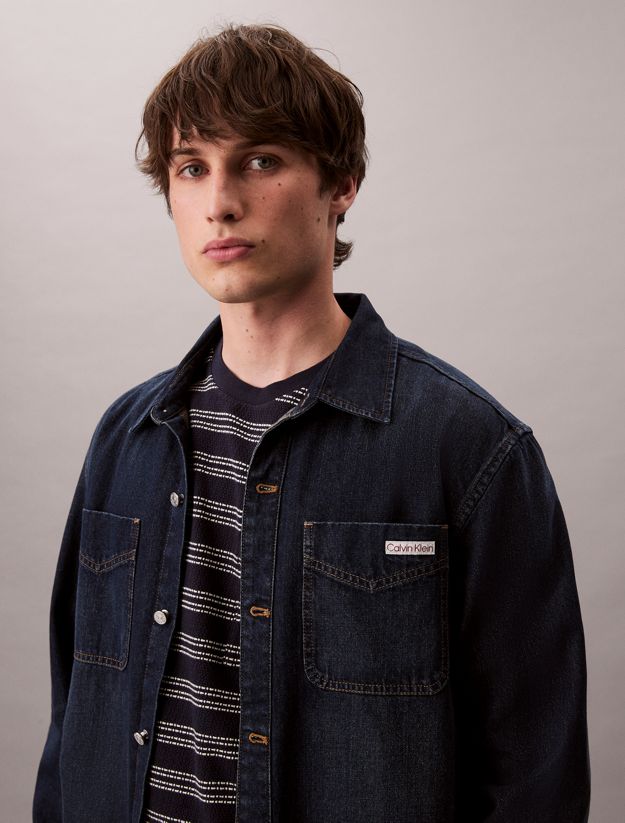 Stripe Jacquard Relaxed Pocket Tee