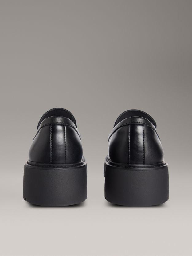 Leather Platform Loafers