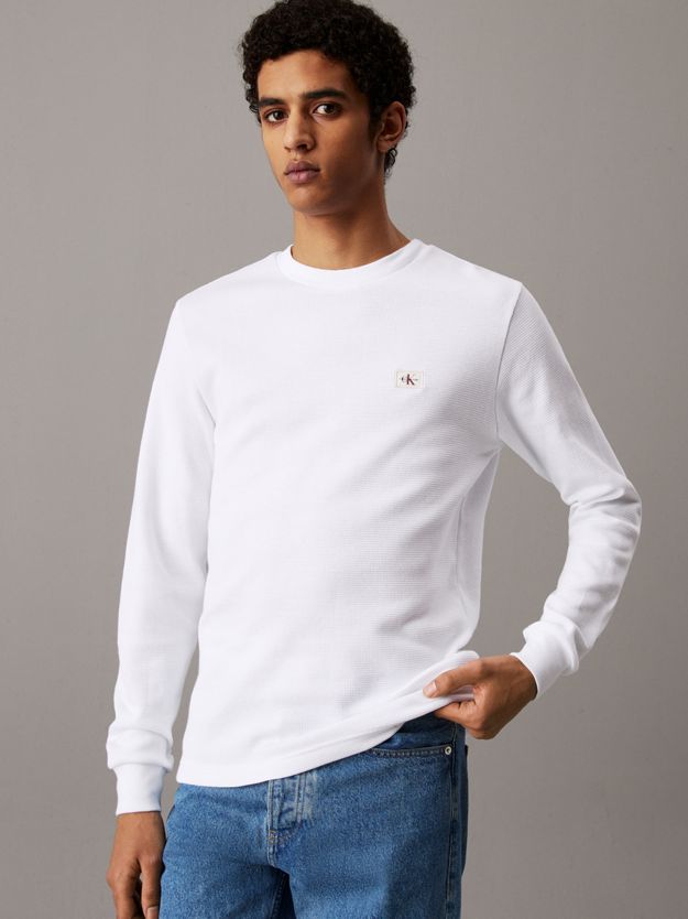 Slim Long Sleeve Waffle T-shirt