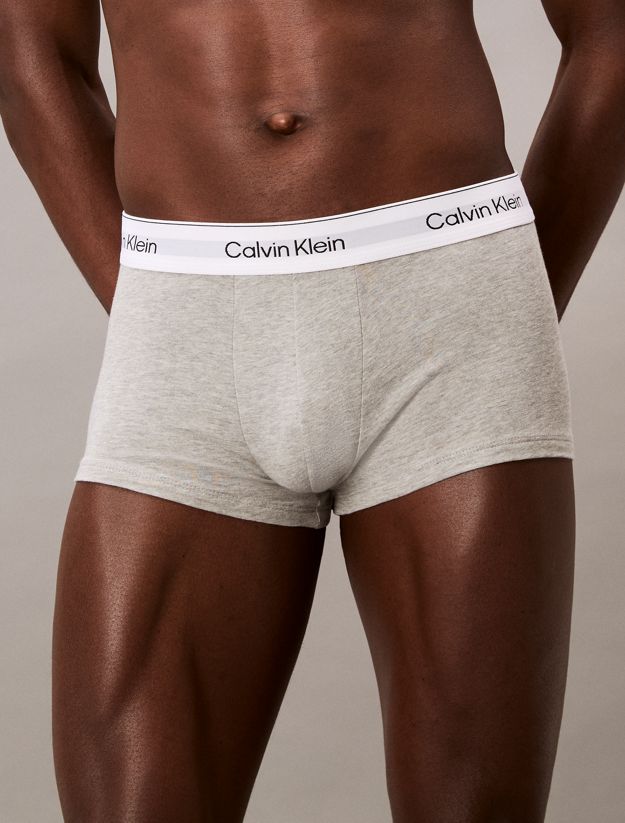 3 Pack Low Rise Trunks - Icon Cotton Stretch