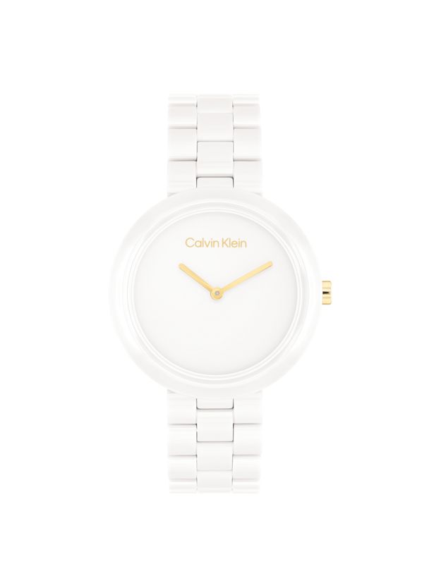 White Ceramic Minimalist Watch