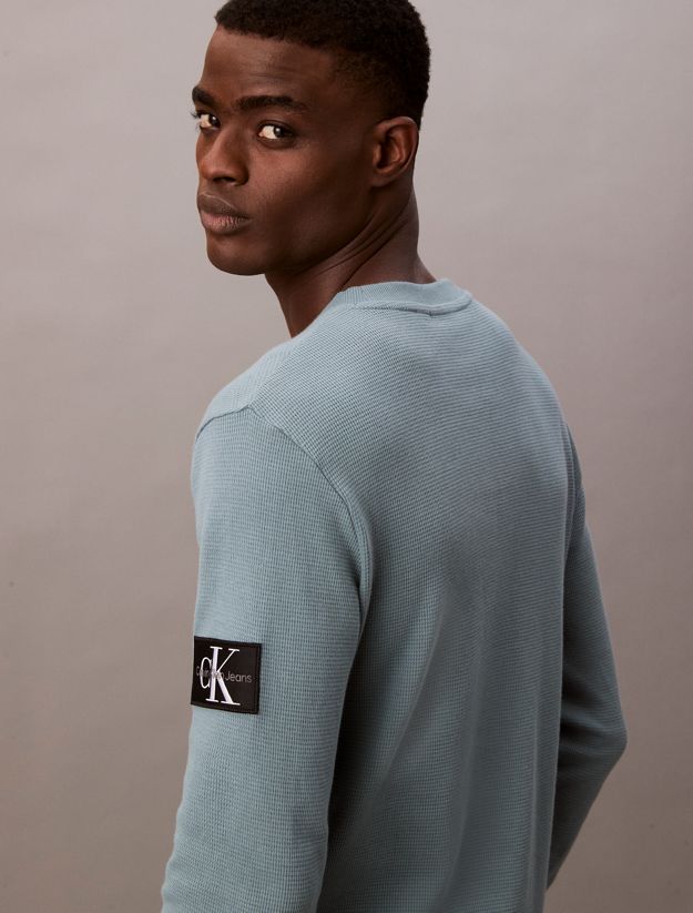 Slim Long Sleeve Waffle T-shirt