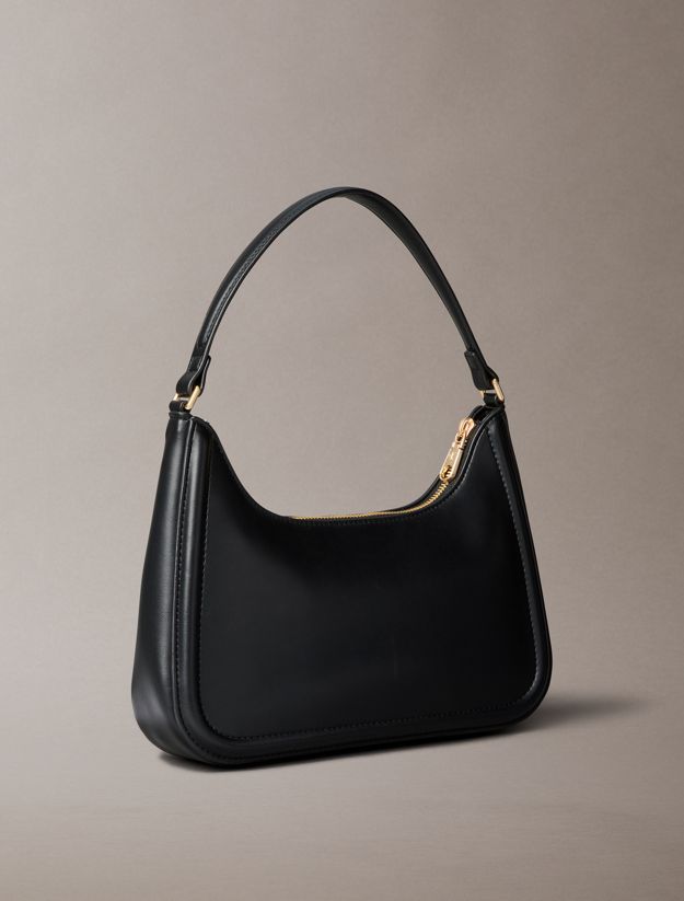 Embossed Monogram Logo Shoulder Bag