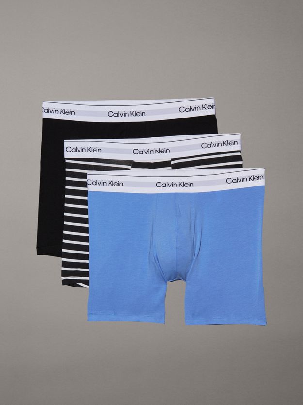 3 Pack Boxer Briefs - Icon Cotton Stretch