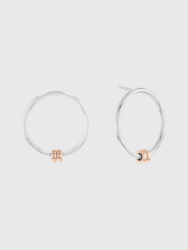 Two Tone Round Earrings