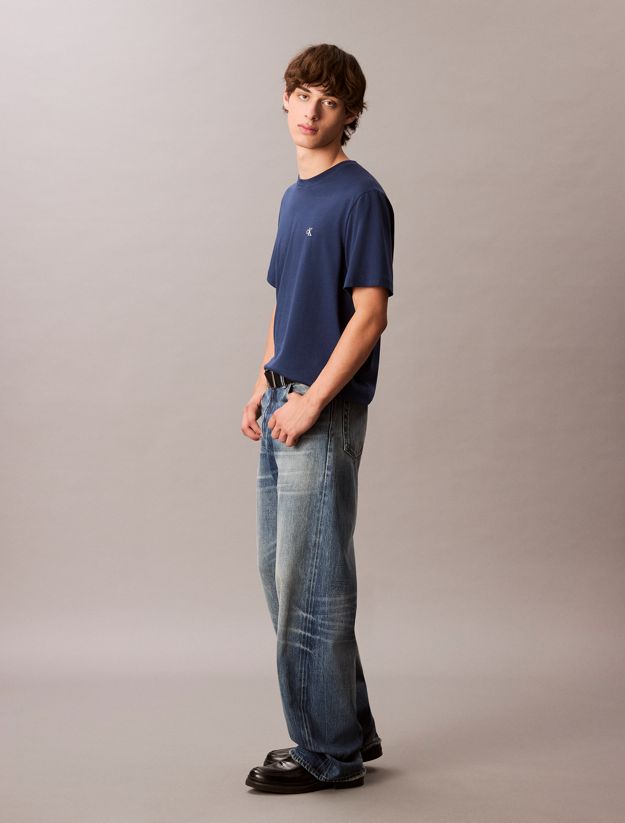 Embroidered Monogram Logo Relaxed T-Shirt