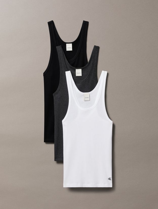 3 Pack Scoopneck Tank Tops - Cotton Classics