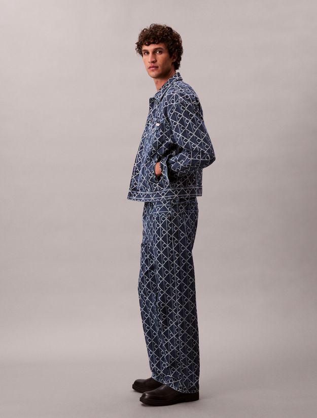 Allover Logo 90's Straight Jeans