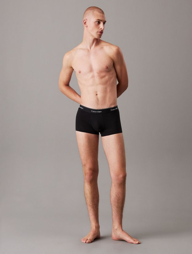 3 Pack Low Rise Trunks - Icon Cotton Stretch