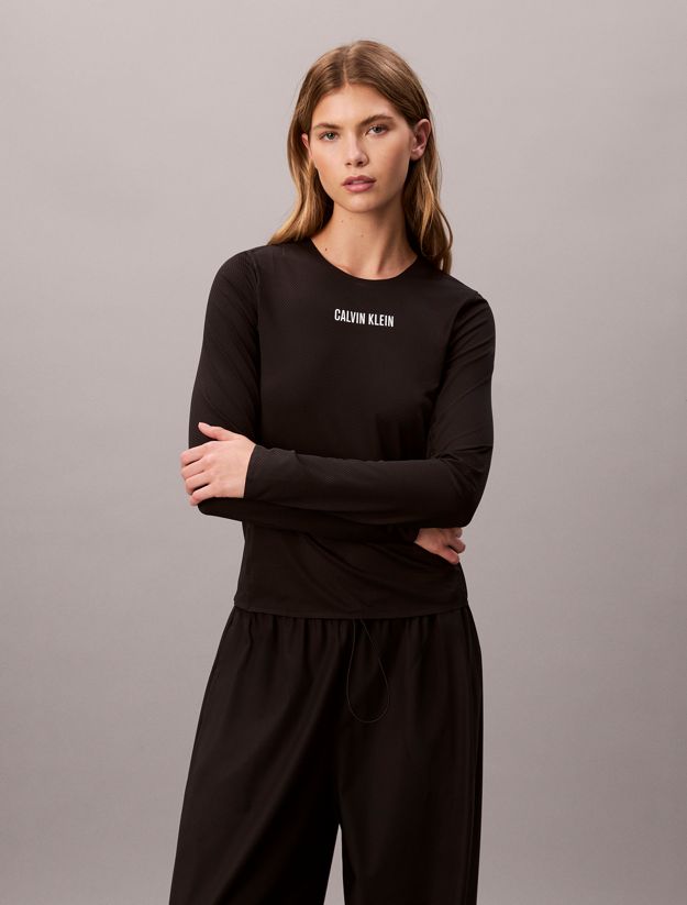 Performance Mesh Long Sleeve Gym T-shirt