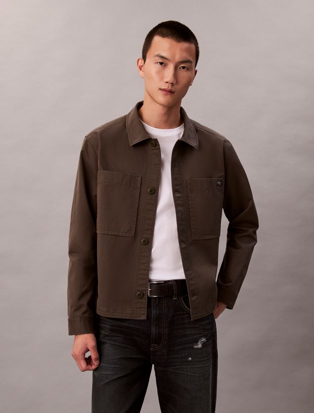 Relaxed Cotton Twill Overshirt
