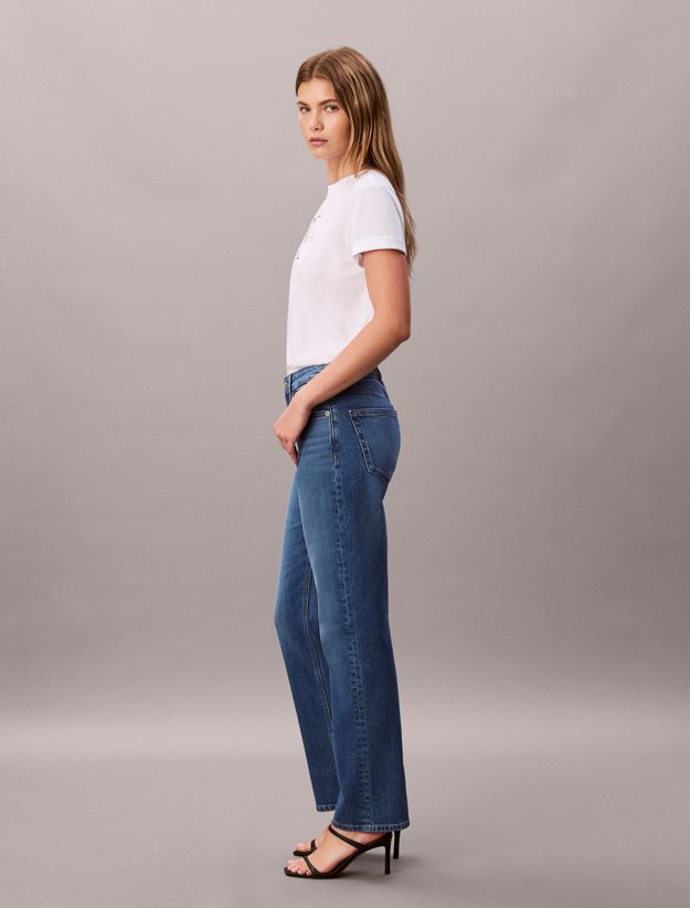 High Rise Straight Jeans