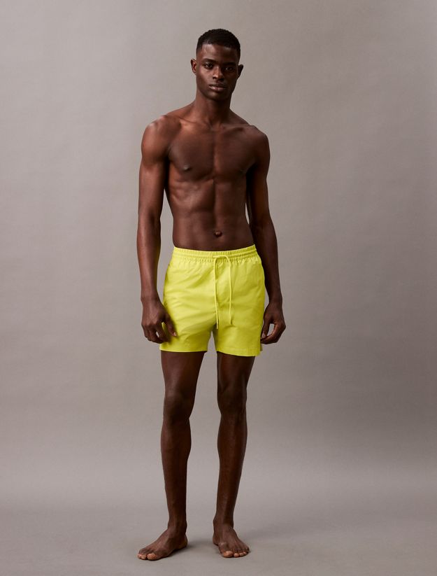 Medium Drawstring Swim Shorts - Logo Tape