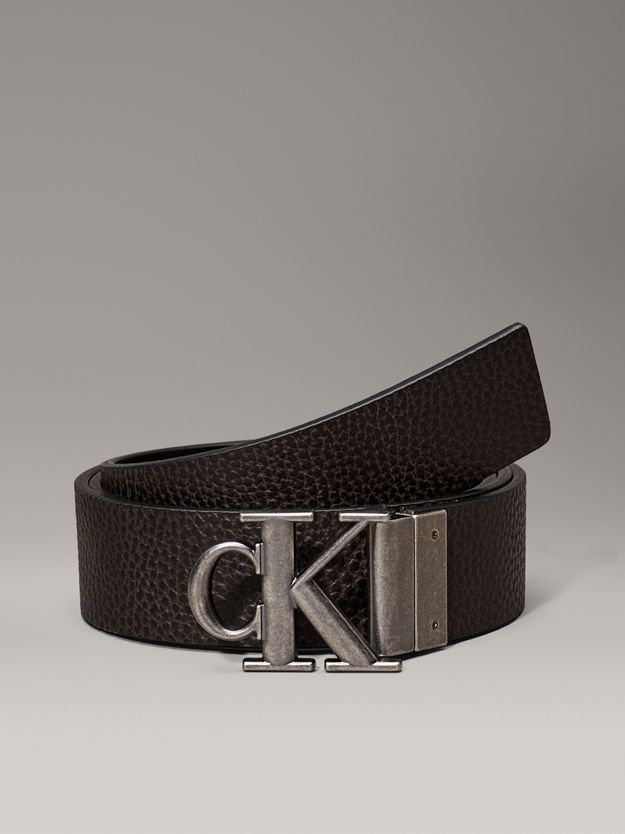 Leather Reversible Logo Belt