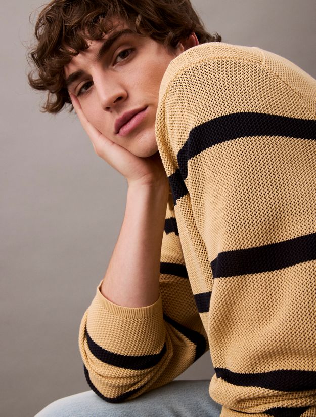 Striped Relaxed Polo