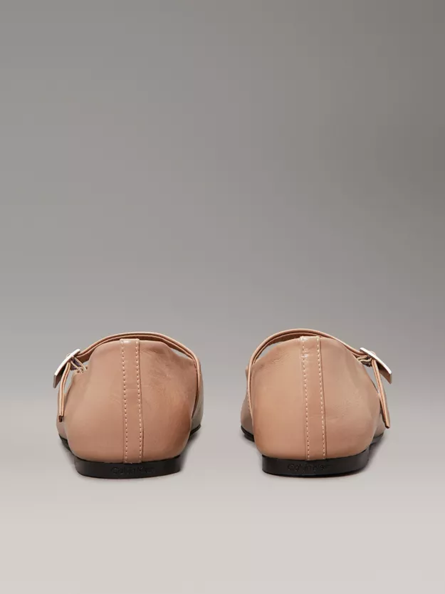 Leather Mary Jane Ballerinas