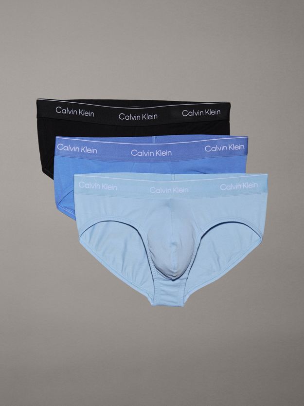 3 Pack Hip Briefs - Icon Cotton Stretch