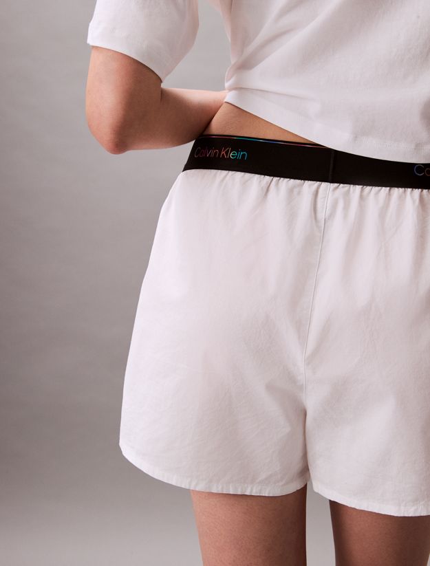 Cotton Poplin Pyjama Shorts - Pride