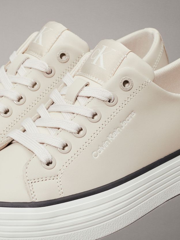 Leather Platform Trainers