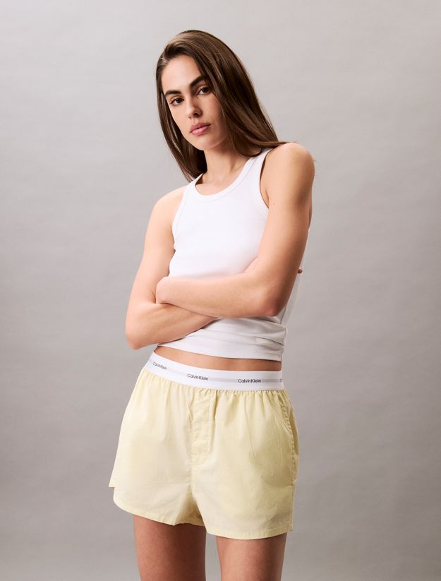 Cotton Poplin Pyjama Shorts