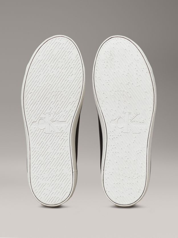 Leather Platform High-Top Trainers