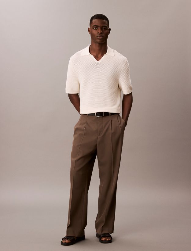 Tech Knit Johnny Collar Polo Shirt