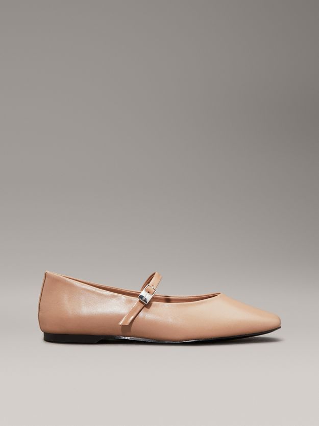Leather Mary Jane Ballerinas