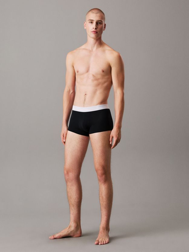 3 Pack Low Rise Trunks - Icon Cotton Stretch