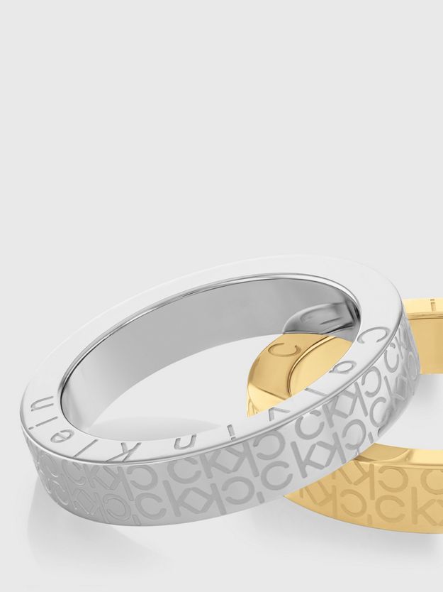 Minimalistic Monogram Rings Set