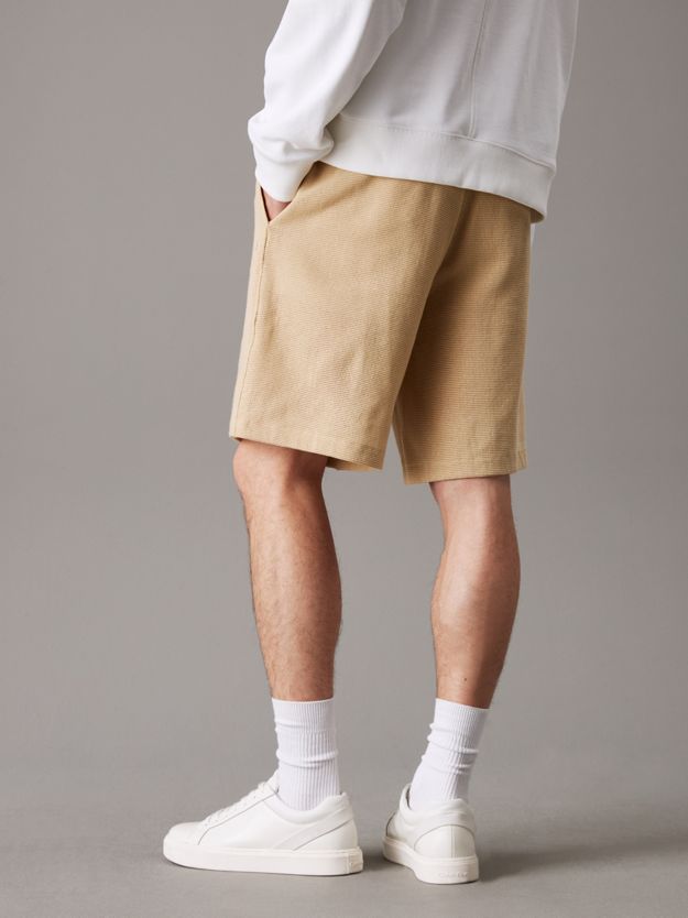 Relaxed Structured Jersey Shorts