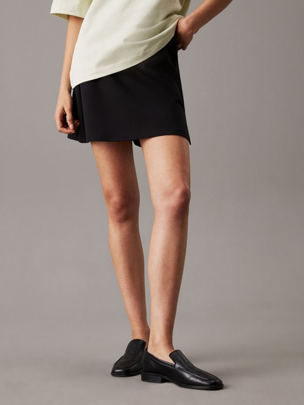 Milano Jersey A-line Mini Skirt