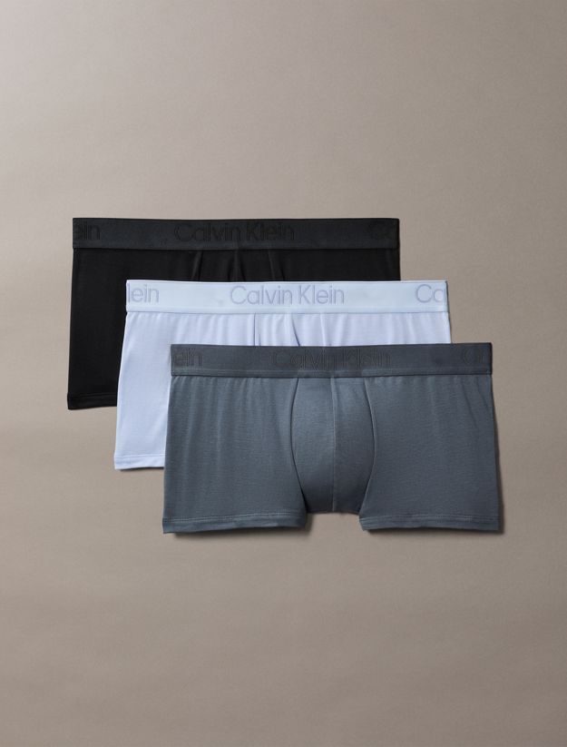 3 Pack Low Rise Trunks - CK Black