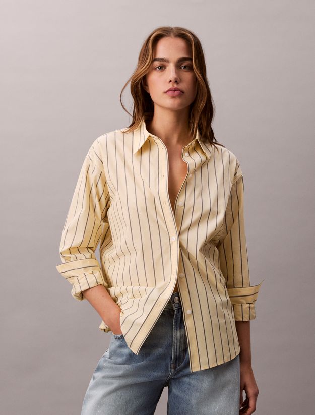 Striped Button-Down Shirt