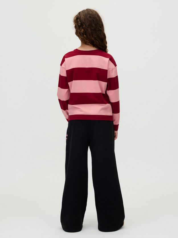 Wide Leg Pintuck Joggers