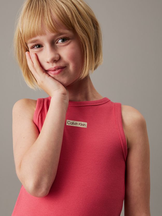 Slim Ribbed Sleeveless Dress