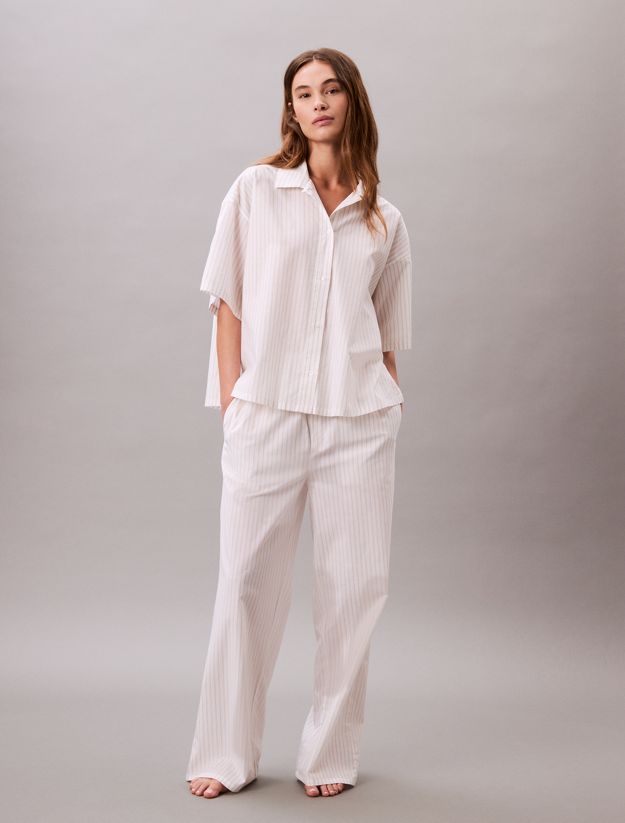 Cotton Poplin Pyjama Top