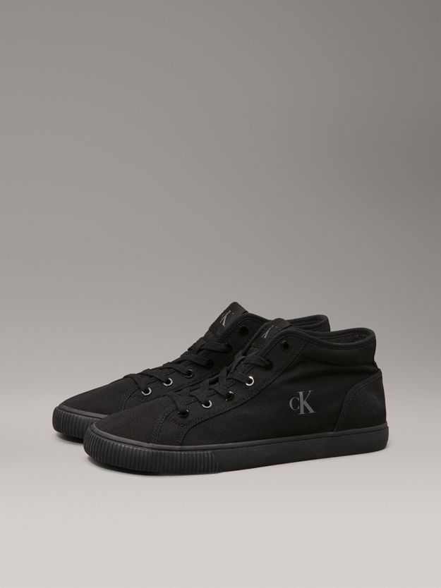 Canvas Low Profile High-Top Trainers