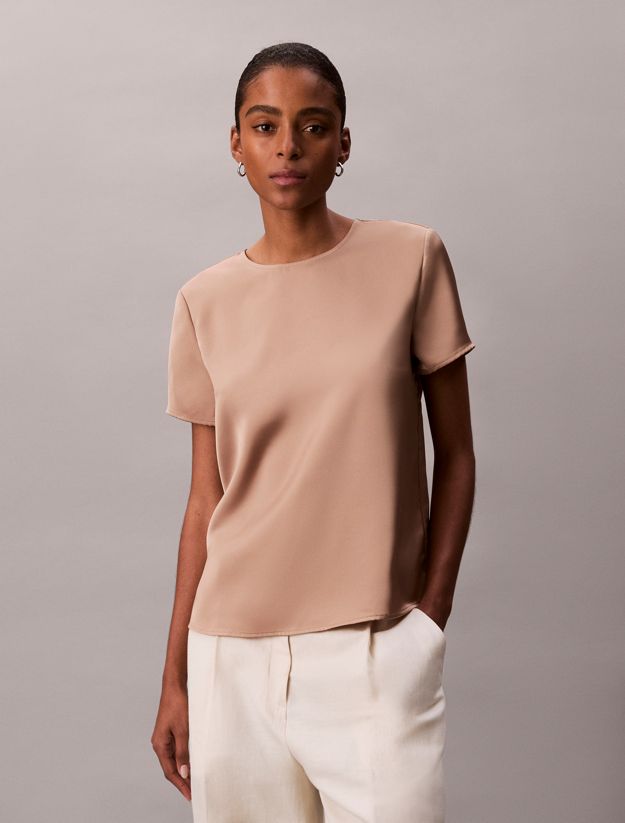 Satin Shell Top
