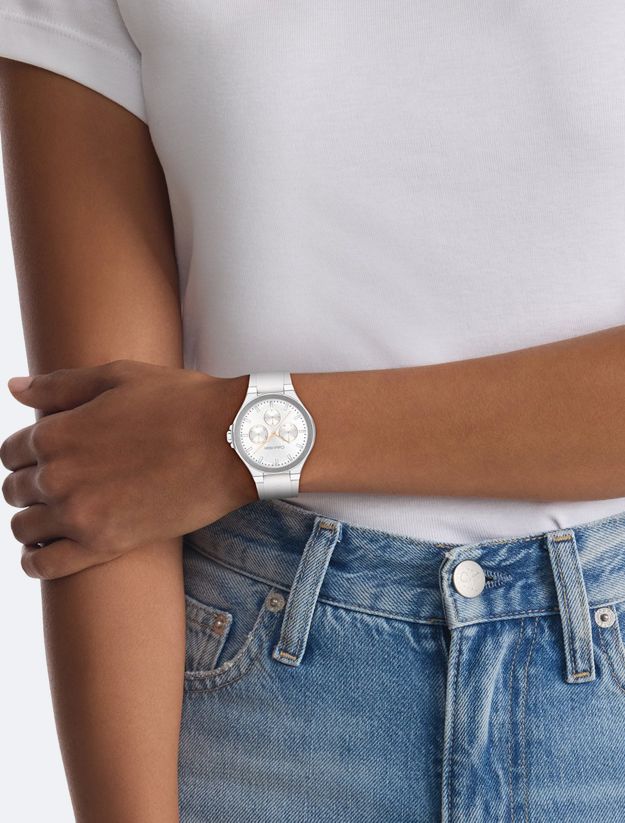 Stainless Steel Multifunction Watch