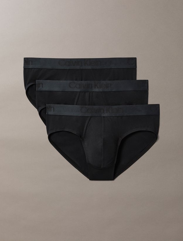 3 Pack Hip Briefs - CK Black