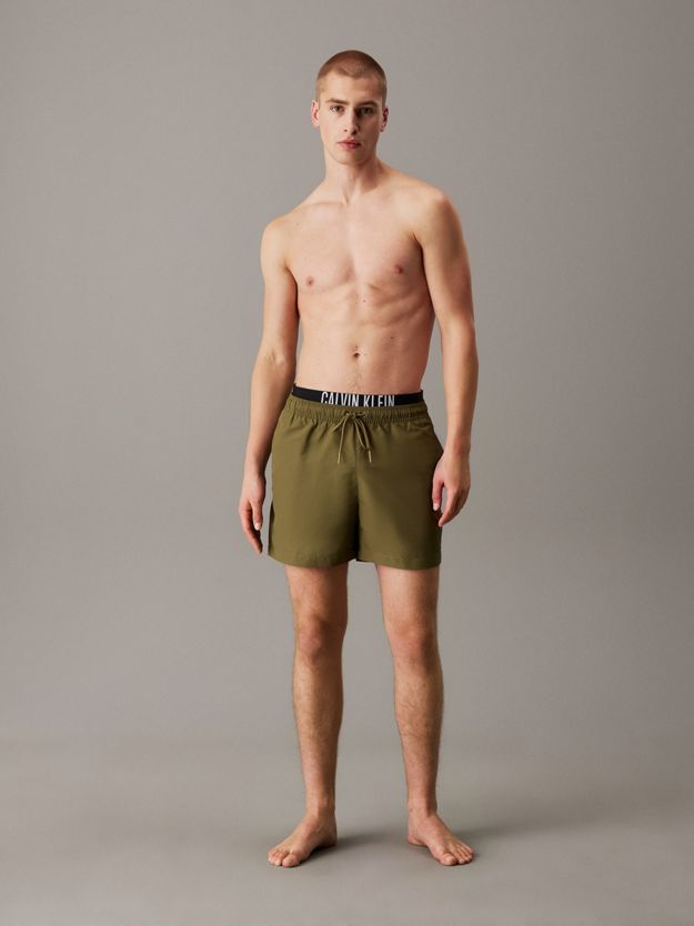 Double Waistband Swim Shorts - Intense Power