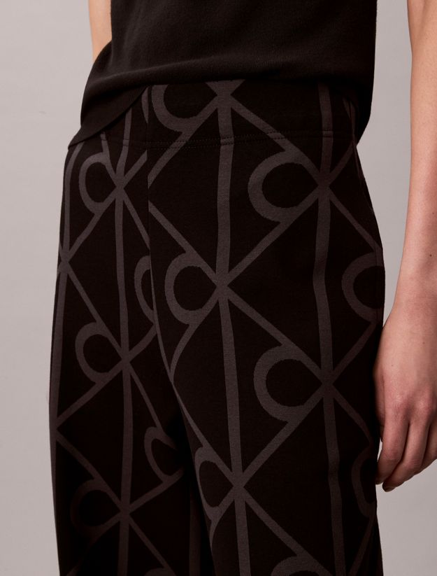 Jacquard Logo Pull On Trousers