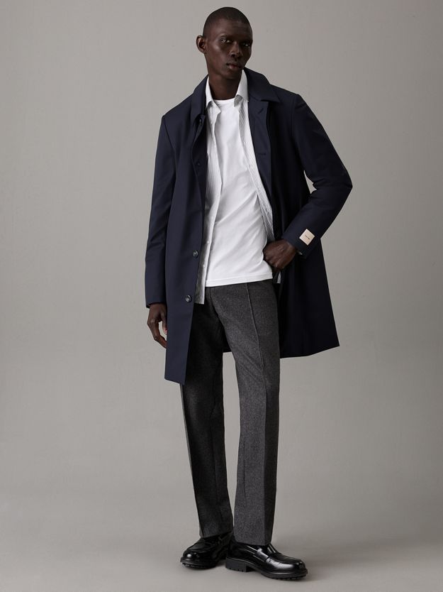 Straight Melton Wool Trousers