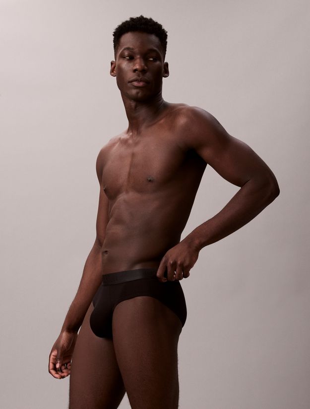 3 Pack Hip Briefs - CK Black